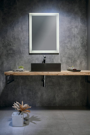 FLUT Lustro z podświetleniem LED 60x80cm, białe