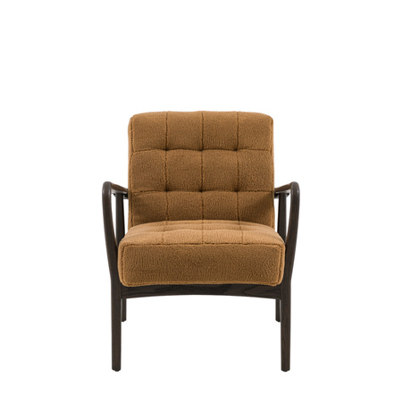 Humber Armchair Ochre Faux Sheepskin 690x760x800mm