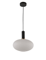 LAMPA WISZĄCA LOFT BIAŁO-CZARNA FLORI