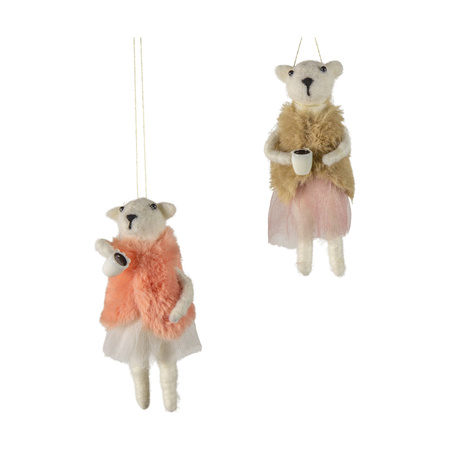 Polar Bears with Cocoa (Set of 2) 60x40x100mm