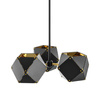Lampa wisząca NEW GEOMETRY-3 czarno złota 45 cm