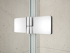 TRINITY CHROME drzwi prysznicowe do wnęki 800 mm, szkło matowe, lewe
