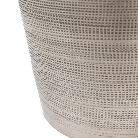 Zahara Hammered Metal Vase Antique Silver 380mm