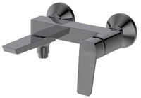 FLERY bateria wannowa/prysznicowa ścienna z obrotową wylewką, gun metal