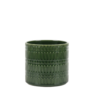 Selva Embossed Planter Olive 173x170x146mm