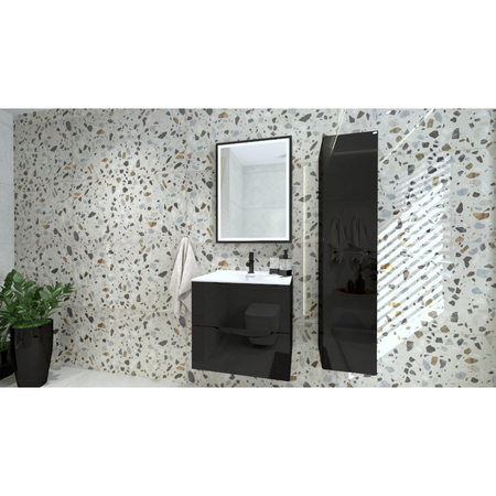 Szafka wisząca Kolorado Black Glossy 600