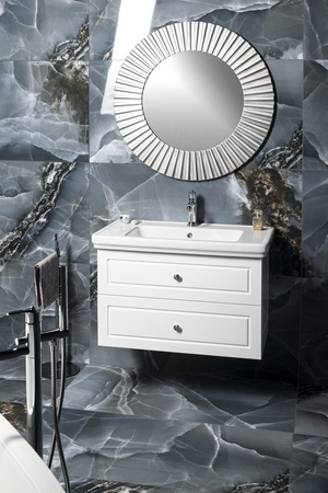 VIOLETA szafka umywalkowa 68,5x52x46,5cm, biały półpołysk