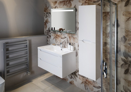 BRETO lustro z oświetleniem LED i półką 80x60,8cm