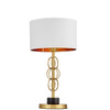 GLAMOUR LAMPA NOCNA BIAŁO-MOSIĘŻNA AZZARIA