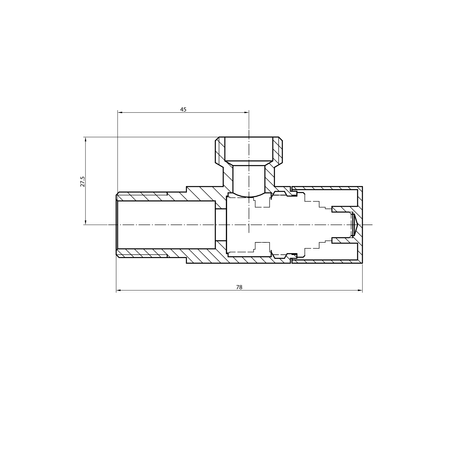 Zawór narożny 1/2"x3/8", kwadratowy, czarny mat
