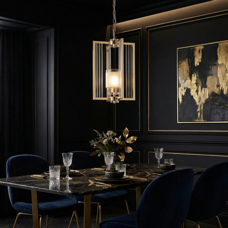 NOWOCZESNA LAMPA WISZĄCA LOFT ZŁOTA MANHATTAN W1