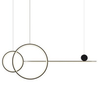 Lampa wisząca NEW AGE LED 120 cm - oprawa sufitowa czarna