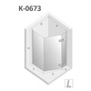 KABINA NEW AZURA BLACK ASYMETRYCZNA L 80x80x195 CZYSTE 6mm ACTIVE SHIELD