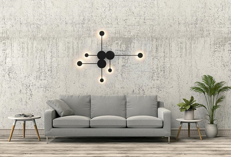 MOOSEE lampa ścienna SHADOW MULTI czarna