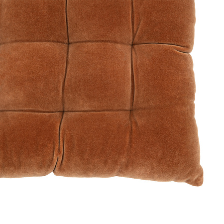 Cotton Velvet Seatpad Tan 430x430mm