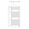 DIRECT-E grzejnik elektryczny 600x960 mm, 400 W, czarny