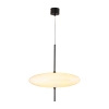 Lampa wisząca PIATTO 50 cm - biały, eliptyczny klosz