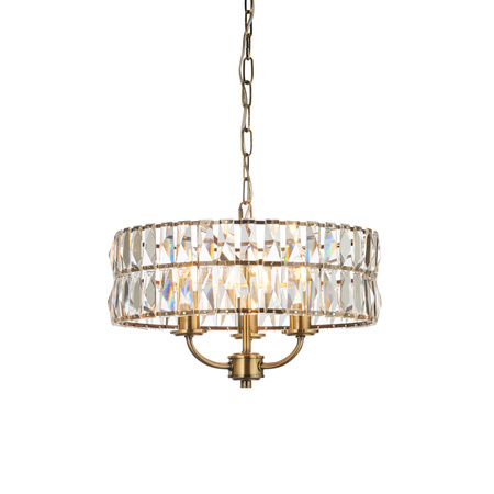 Clifton 3 Pendant Light Antique Brass