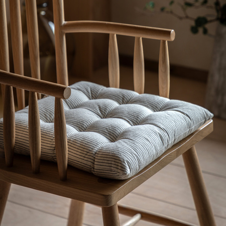 Fairford Woven Stripe Seatpad Cream 400x400mm