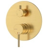 Bateria prysznicowo wannowa podtynkowa trzyfunkcyjna, złota