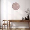 Arabic Wall Clock Blush Pink 20in