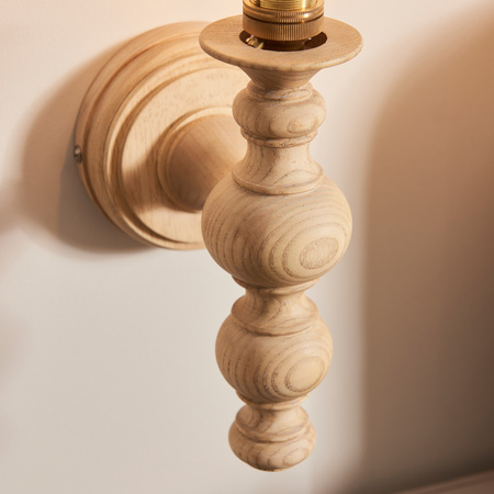 Bibury 1 Wall Light Natural Ash