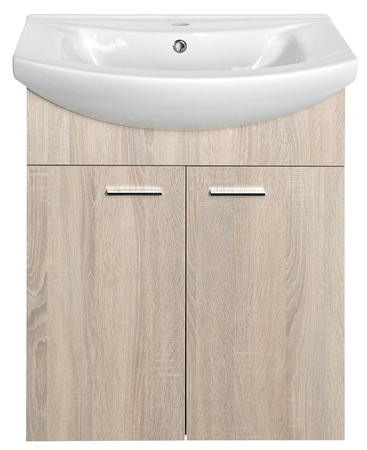 ZOJA szafka umywalkowa 61,5x74x32,5cm, dąb platin