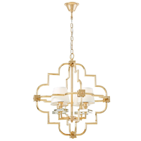 LAMPA WISZĄCA NOWOCZESNA BIAŁO-ZŁOTA BALTIMORE W4