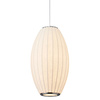 Lampa wisząca SILK BARREL biała 60 cm