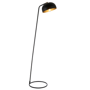 Brair 1 Floor Light Matt Black & Antique Brass