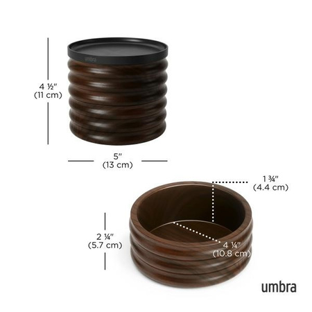 UMBRA organizer na biżuterię TESORA       czarny / brązowy