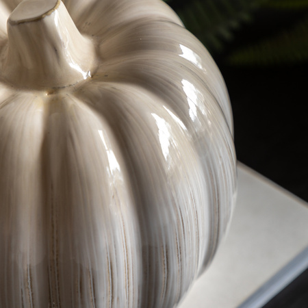 Ceramic Pumpkin Natural 200x200x180mm