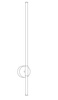 Lampa ścienna LED FELIX biało-złota 100 cm - nowoczesny kinkiet