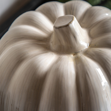 Ceramic Pumpkin Natural 200x200x180mm