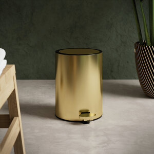 Zen Kosz na pedał 3 L (Szczotkowany mosiądz)