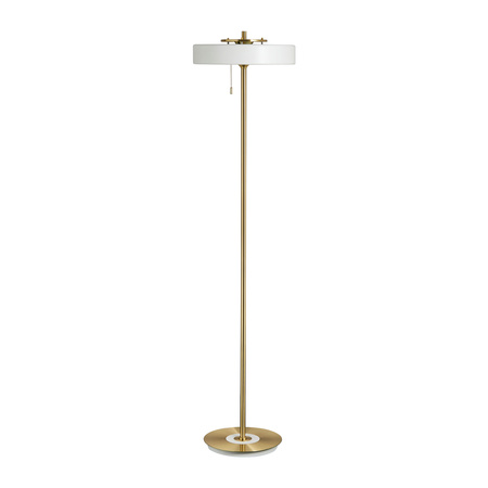 Lampa podłogowa ARTDECO 150 cm - biało - złota nowoczesna