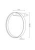 MOOSEE lampa ścienna CIRCLE WALL złota