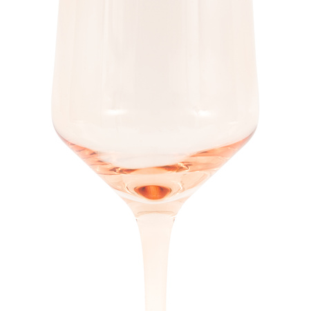 Flute Glass Amber (4pk) 74x74x230mm