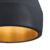 Lampa wisząca CONCRETE 12 cm- czarny beton, drewno
