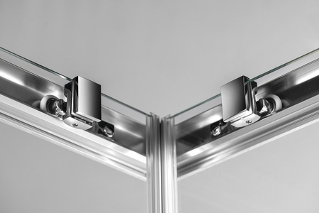 SIGMA SIMPLY kabina prysznicowa 900x900 mm, wejście z rogu, szkło Brick