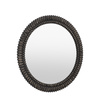 Pimlico Round Mirror Black Wash 900mm