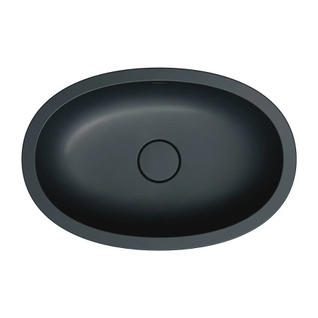 SHELL M+ umywalka podblatowa 54 x 34 cm, black lava mat