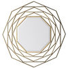 Lustro Estella złote 910 x 910 mm