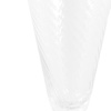 Swirl Flute Glass Clear (4pk) 72x72x165mm