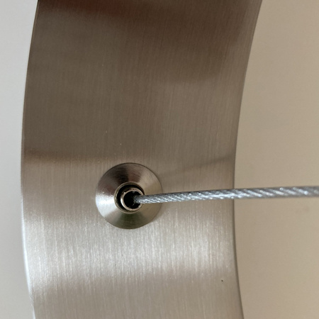 Lampa wisząca CIRCLE 100 cm - LED, ring nikiel szczotkowany