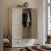 Eton Wardrobe White 1080x580x1900mm