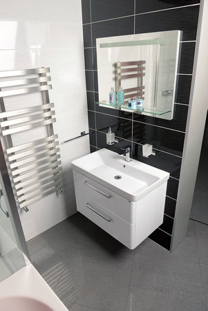 THEIA szafka umywalkowa 75,6x50x44,2cm, 2 szuflady, biała