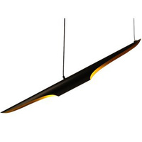 Lampa wisząca BLACK TUBE czarno złota 100 cm