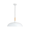 Lampa wisząca SAUCER 45 cm -  biała minimalistyczna oprawa do wnętrz nowoczesnych