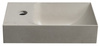 PICCOLINO umywalka betonowa, 30,8x17cm, bateria w lewo, piaskowy mat